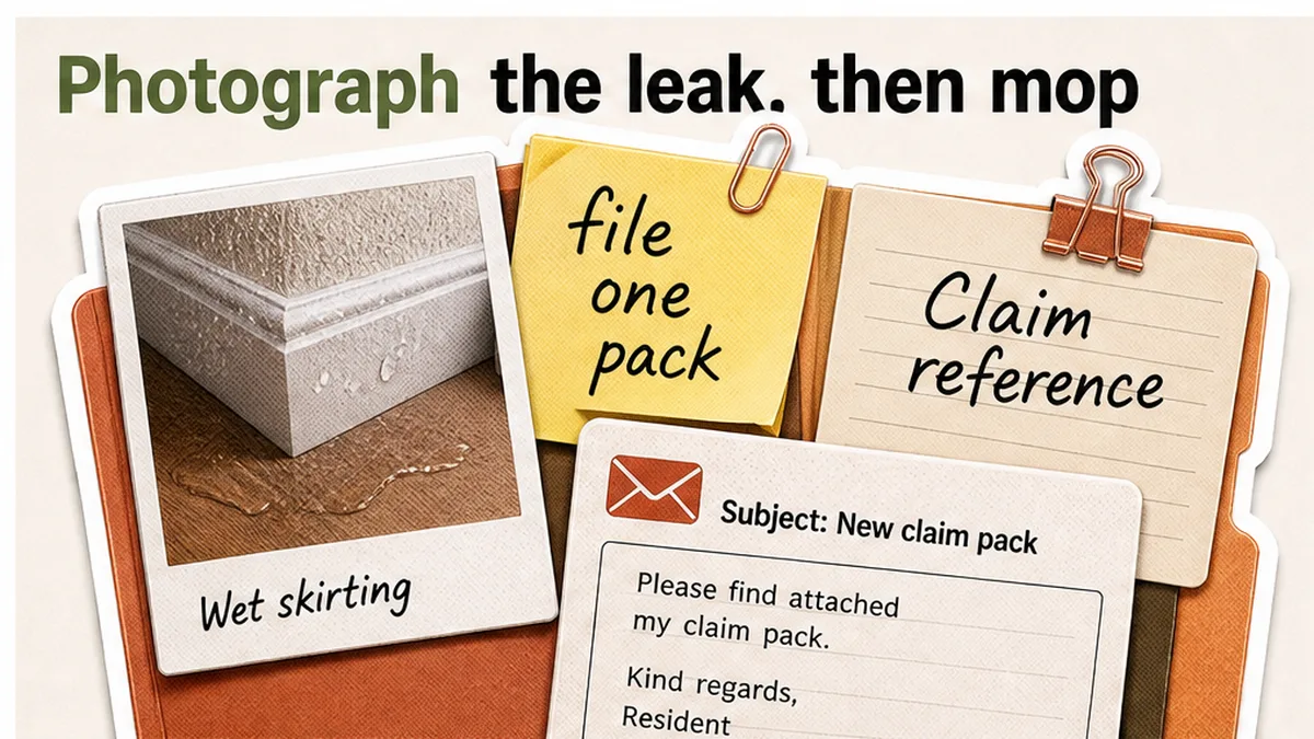 How to Assemble a Buildings Insurance Claim File After a Leak