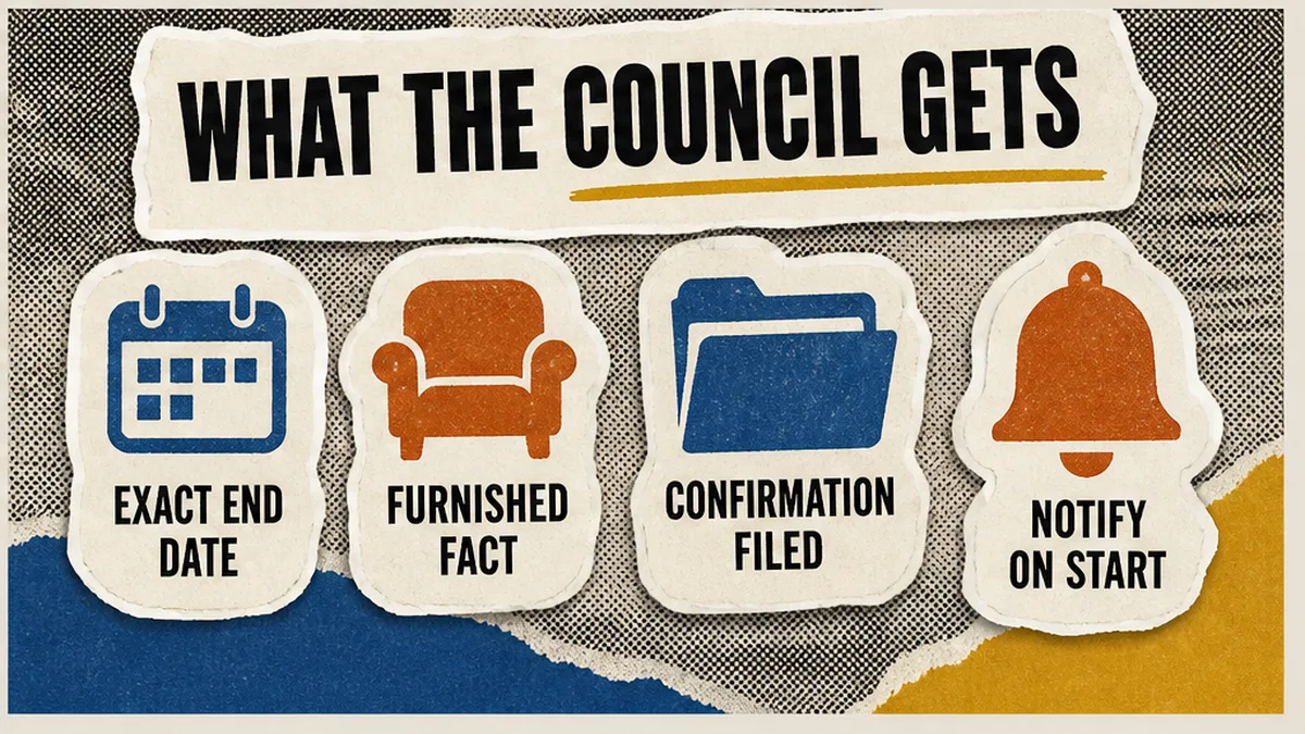 Council pack with exact dates furnished fact and confirmation