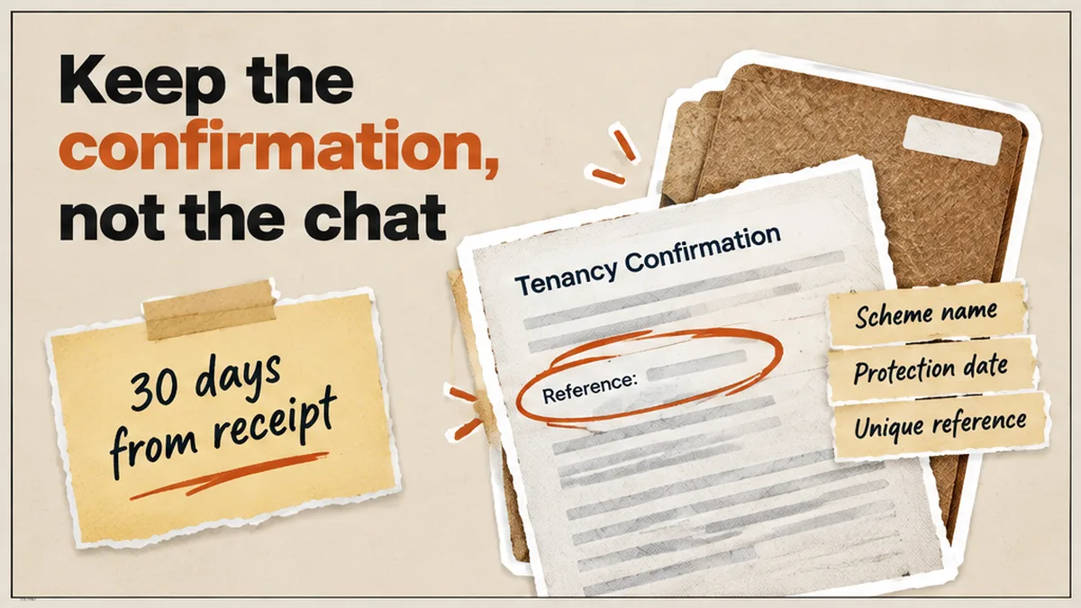 What to File After You Protect a Tenancy Deposit (Scheme, Date, Reference)