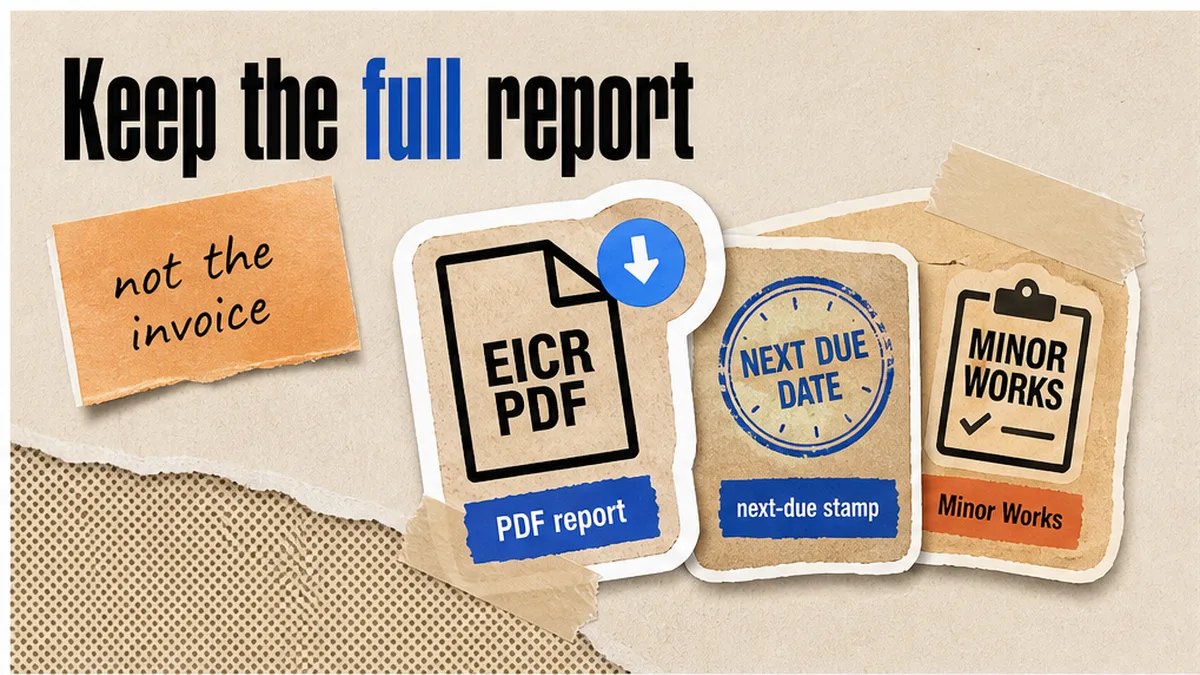 How to File an EICR So You Can Produce the Report, Remedials and Proof You Sent It
