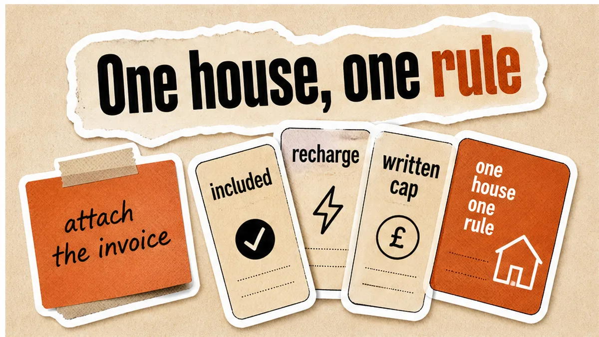 HMO Bills-Included vs Recharge: Pick a Rule, Then Keep the Paper Trail