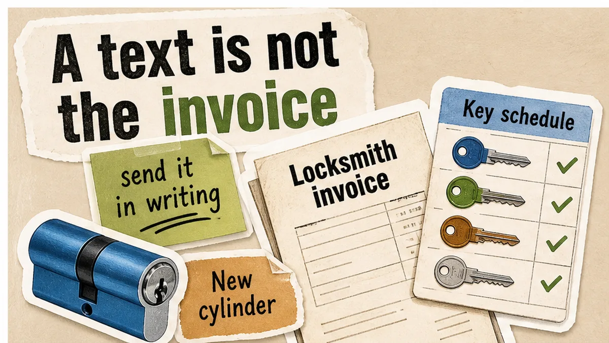 How to Handle a Lock Change After Lost Keys Without Losing the Paper Trail