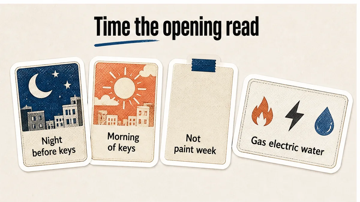 Opening read timed to night before or morning of keys