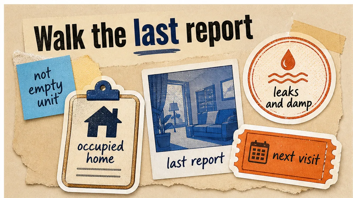 Periodic Inspection Checklist: Walk the Occupied Home Against the Last Report