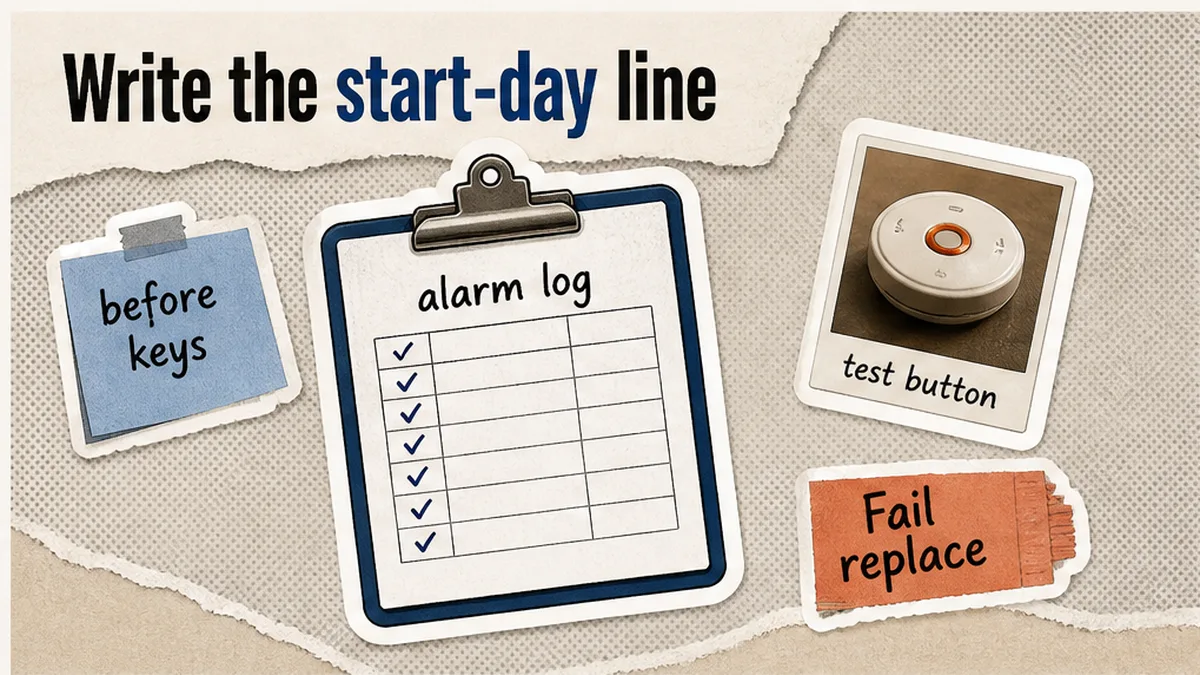 How to Keep a Smoke and CO Alarm Test Log That Proves the Day-One Check