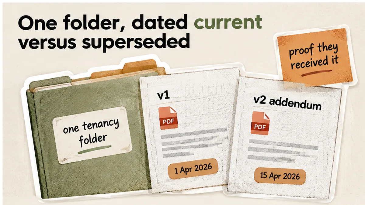 What to Keep in a Tenancy Agreement Folder So Versions Do Not Get Lost