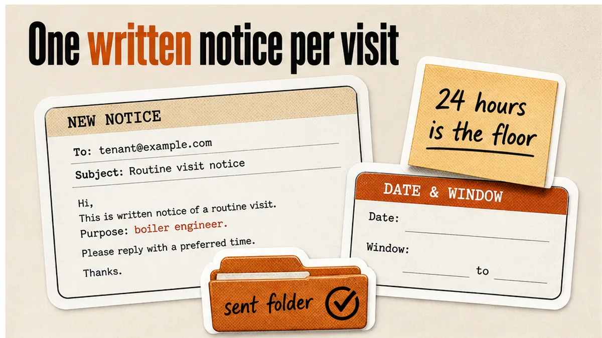 How to Give 24-Hour Written Access Notice and Keep the Proof
